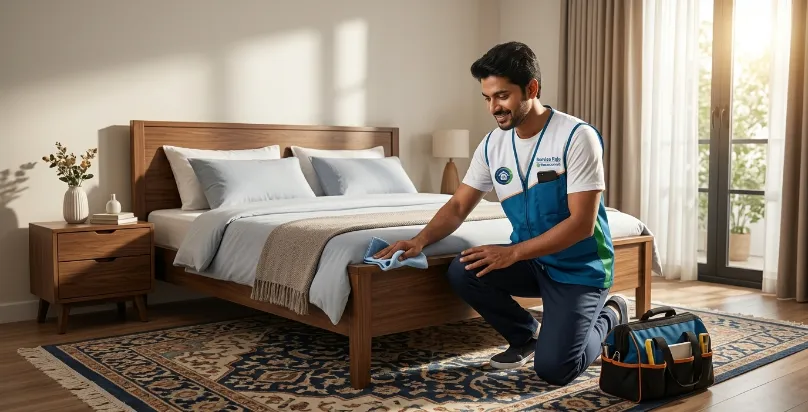 Furnished Bedroom Cleaning